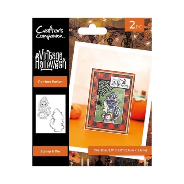 Vintage Halloween Pur-fect Potion, Stempel & Stanze - Crafter's Companion